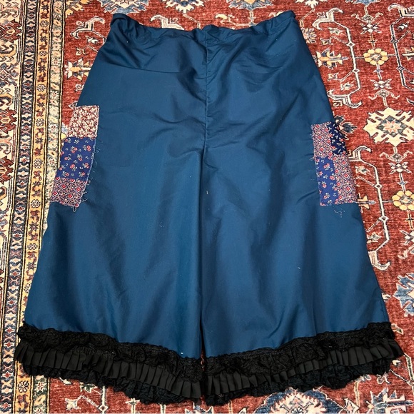 Upcycled Reworked Bloomers Boho Shabby Chic Oversized Baggy Drawstring Pants - Picture 7 of 9